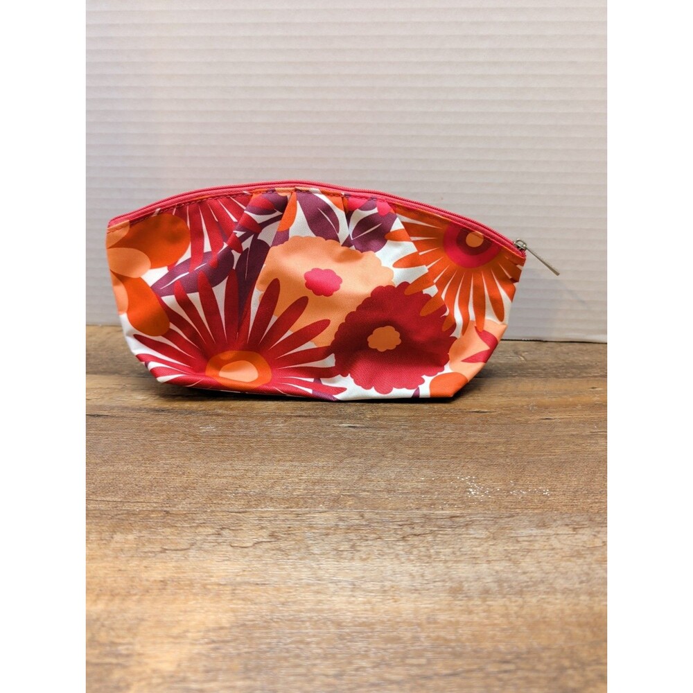 Vintage Makeup Bag Clinique SunFlower Pink Travel Bag